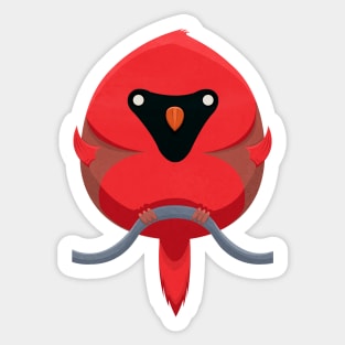 Cartoon Cardinal Sticker